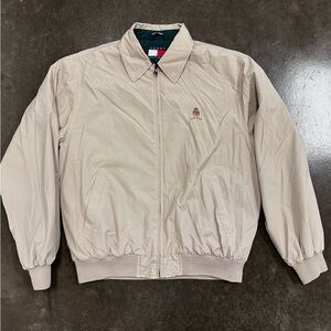 Tommy Hilfiger cream/tan bomber jacket